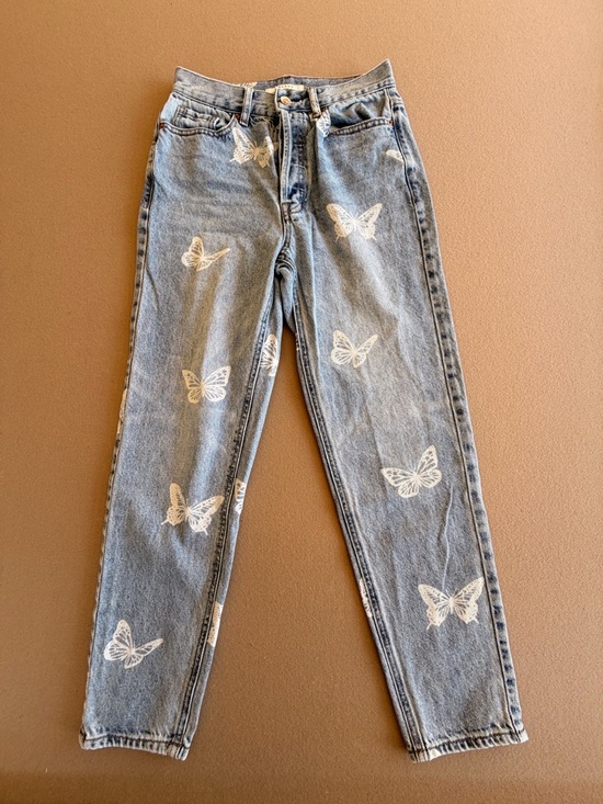 PacSun Denim - Pacsun Butterfly Jeans Ultra Rise Slim Size 25